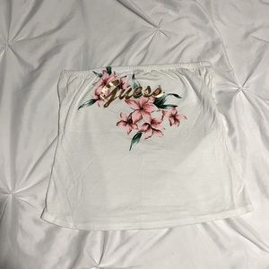 Guess cropped tube top
